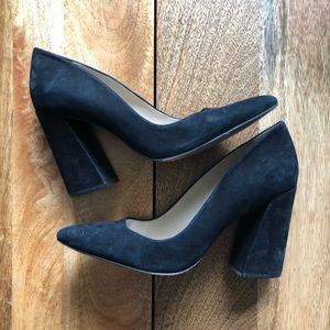 Black Vince Camuto block heels, size 9
